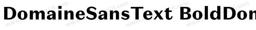 DomaineSansText BoldDomaine Sans T字体转换